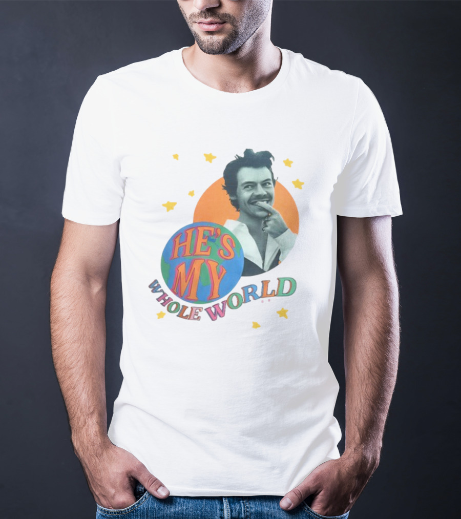 Harry He's My Whole World Stars T-Shirt