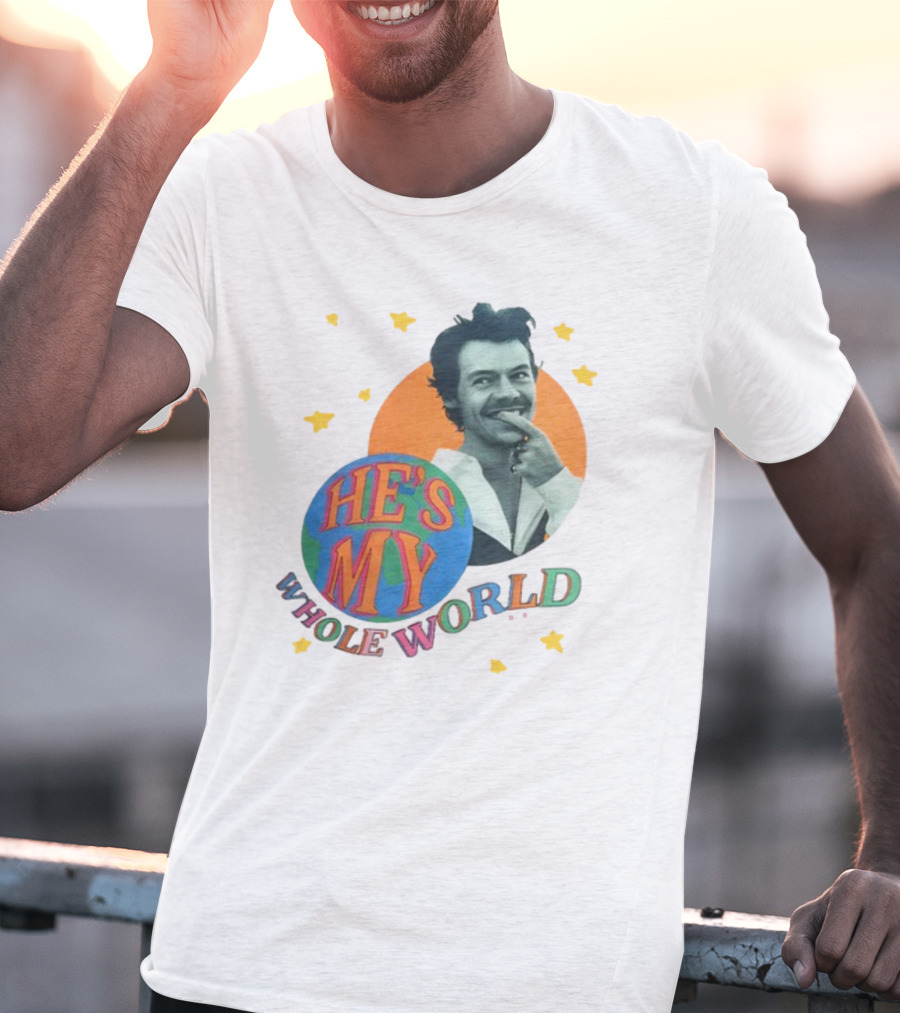 Harry He's My Whole World Stars T-Shirt