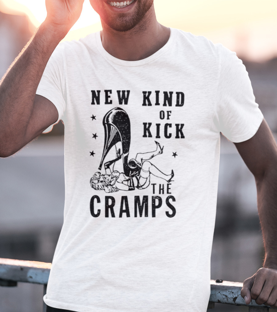New Kind Of Kick The Cramps Retro Pin-Up T-Shirt