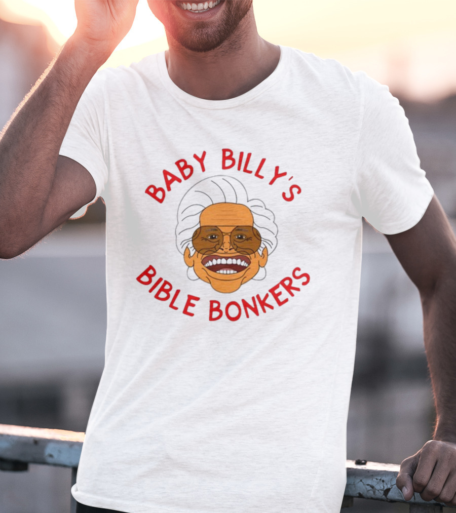 SadiesStudioOfStuff Baby Billy's Bible Bonkers T-Shirt