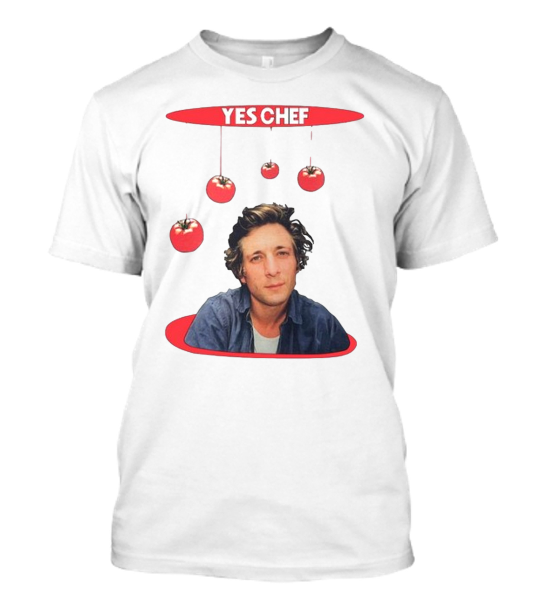 Yes Chef Hanging Tomatoes Guy T-Shirt