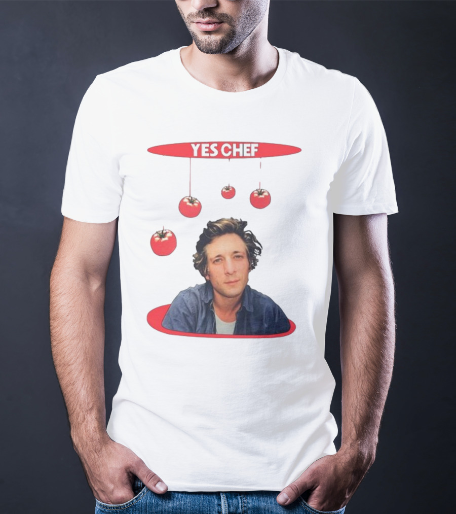 Yes Chef Hanging Tomatoes Guy T-Shirt