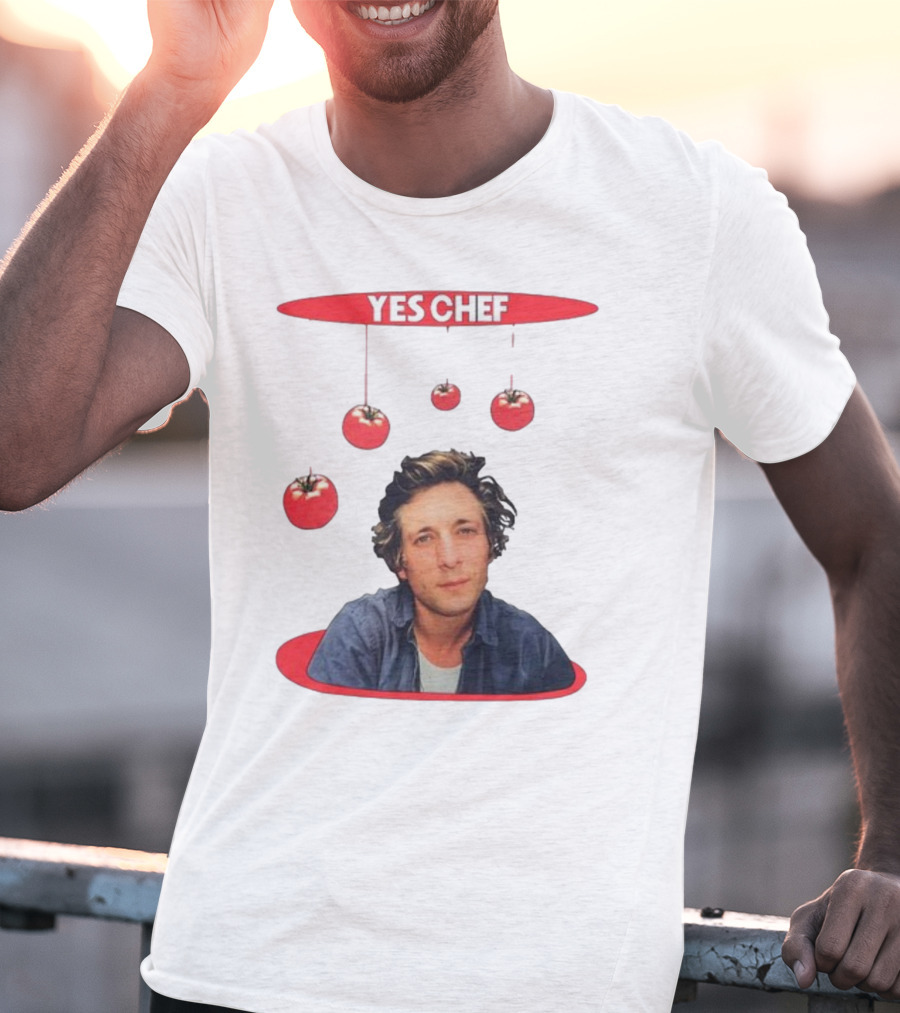 Yes Chef Hanging Tomatoes Guy T-Shirt