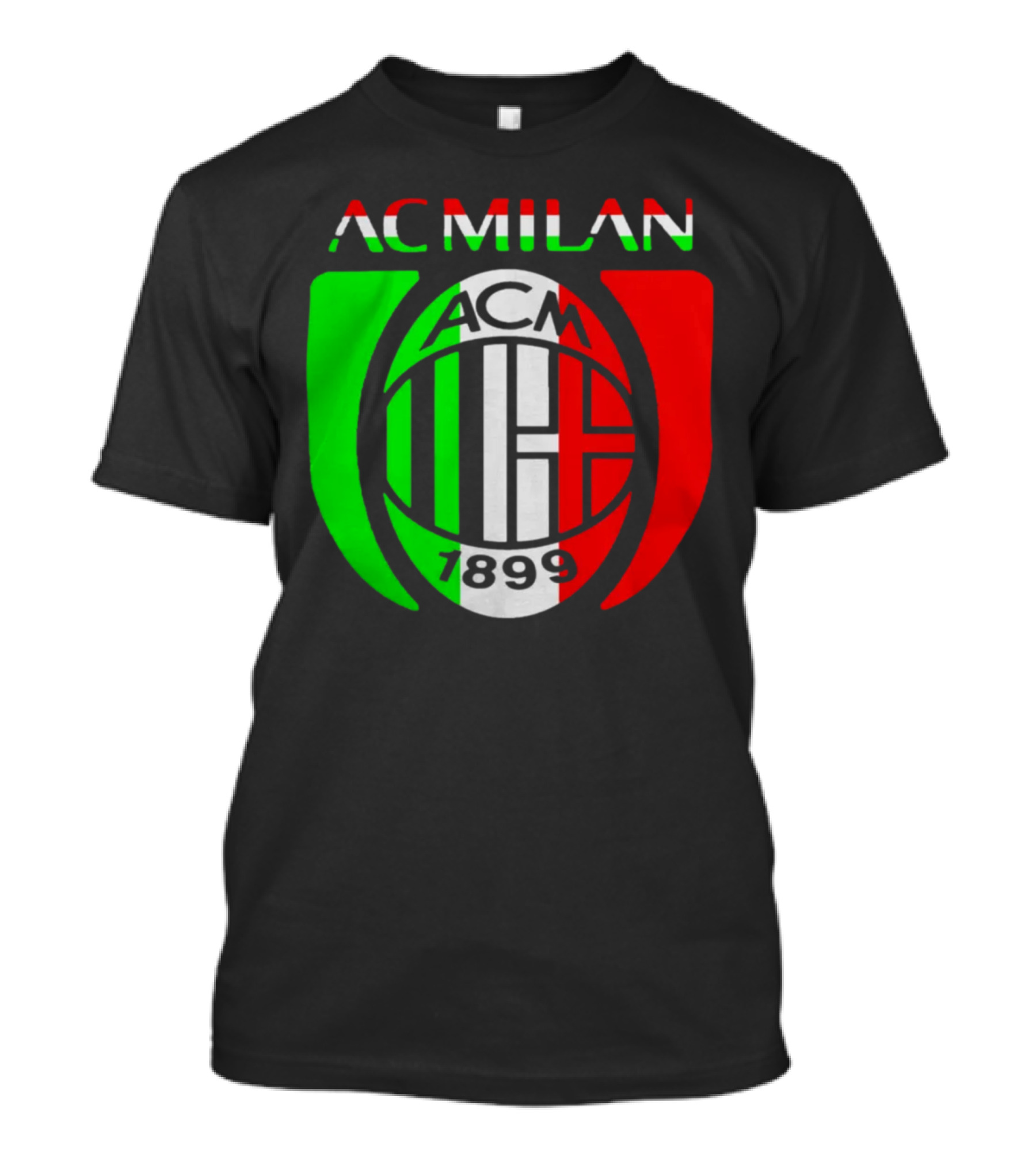 AC Milan ACM 1899 Logo Italy Flag T-Shirt