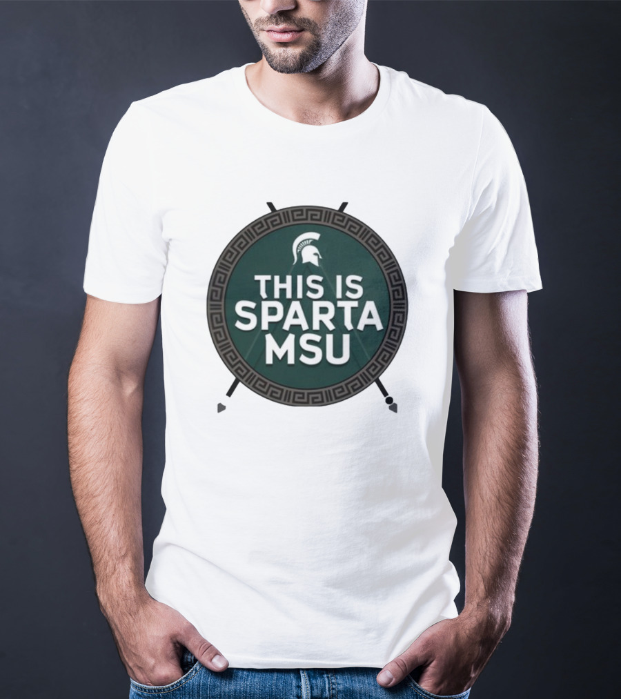 Michigan State University This Is Sparta MSU Spartan Helmet T-Shirt