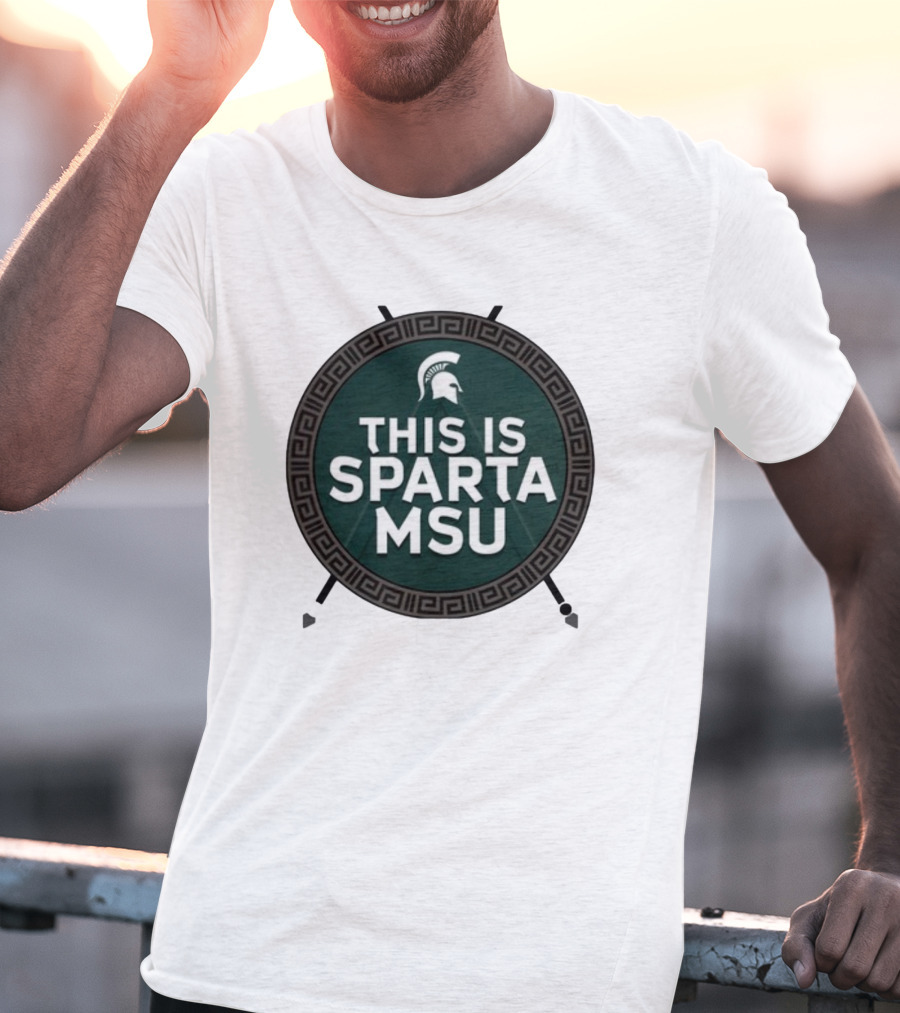 Michigan State University This Is Sparta MSU Spartan Helmet T-Shirt