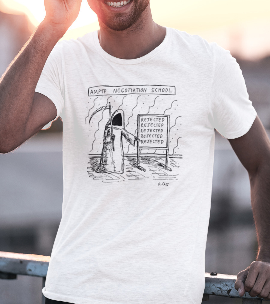 AMPTP Negotiation School Grim Reaper Rejected Board T-Shirt
