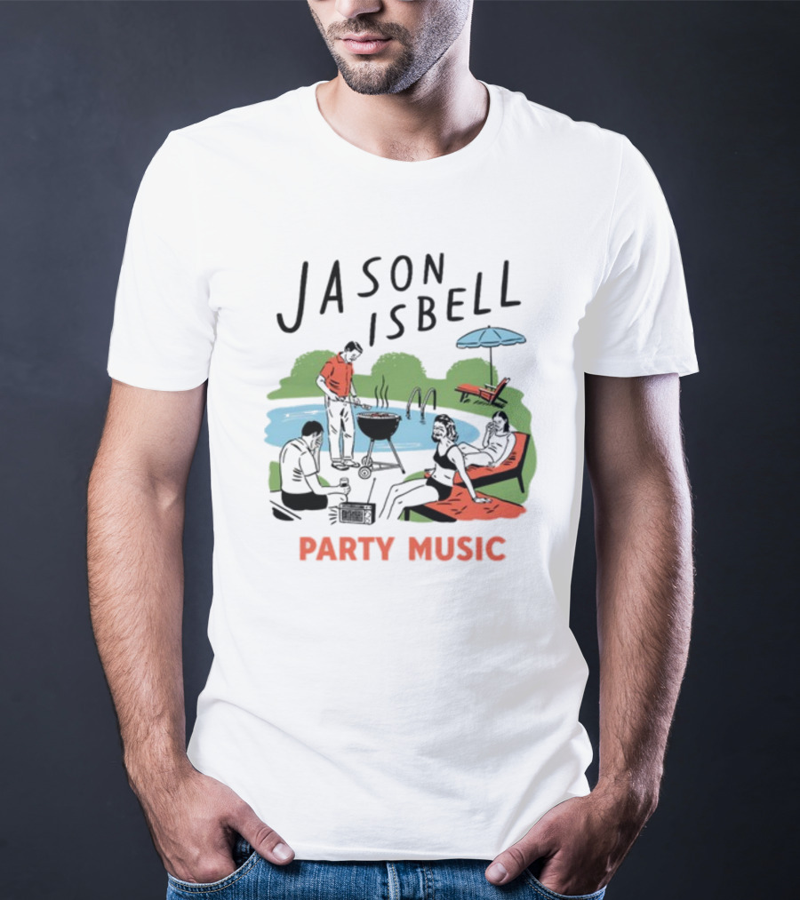 Jason Isbell Poolside Barbecue Party Music T-Shirt