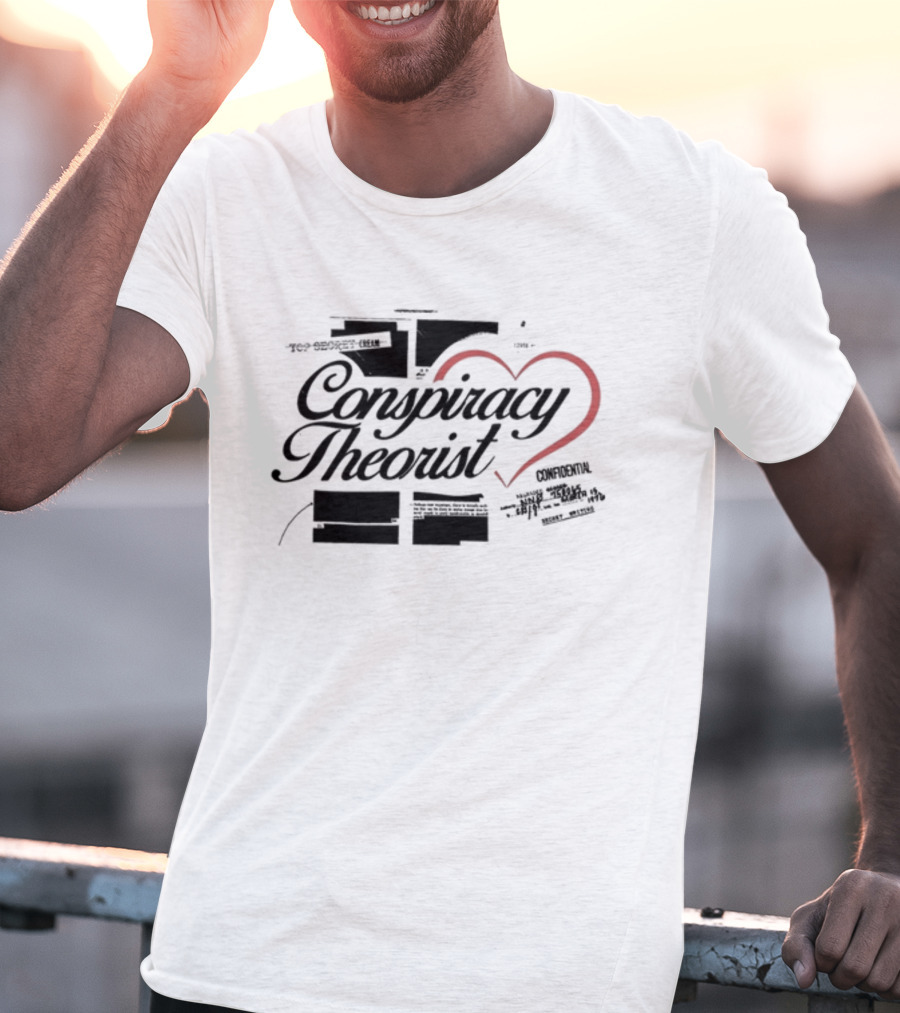 Conspiracy Theorist Heart Confidential T-Shirt
