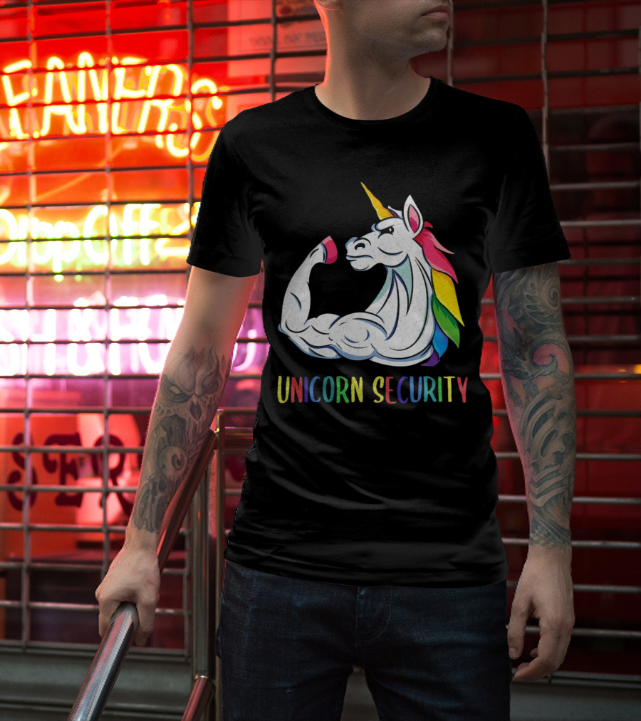 Unicorn Security Daddycorn Mens Cute Halloween Costume T-Shirt