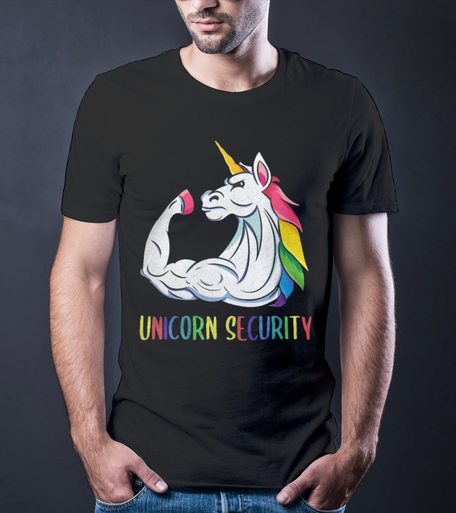 Unicorn Security Daddycorn Mens Cute Halloween Costume T-Shirt
