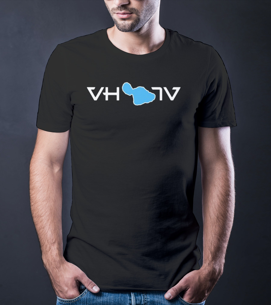 VH07V Maui Island Outline T-Shirt
