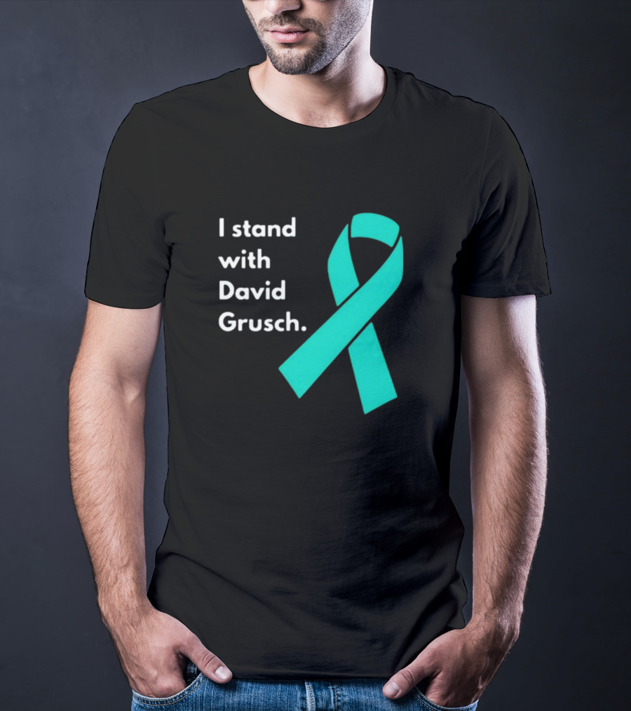 I Stand With David Grusch Teal Awareness T-Shirt