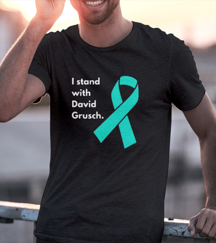 I Stand With David Grusch Teal Awareness T-Shirt