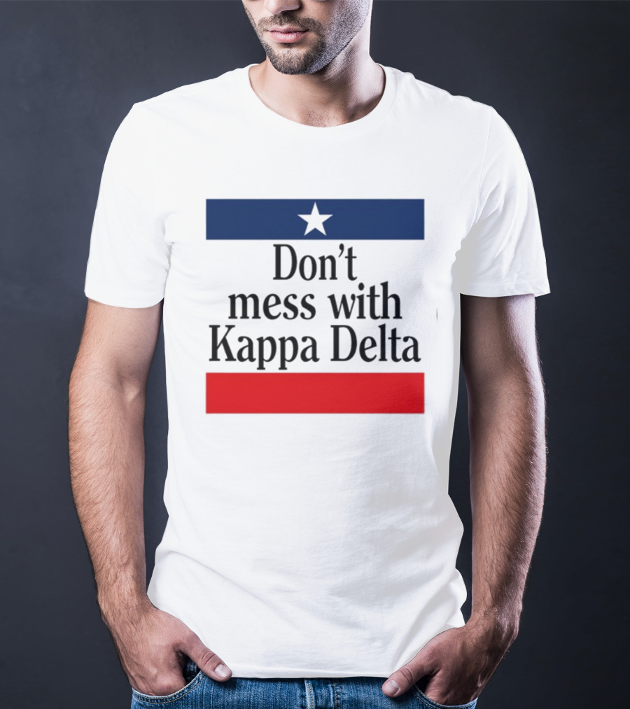 Don't Mess With Kappa Delta Texas Flag Style Star T-Shirt
