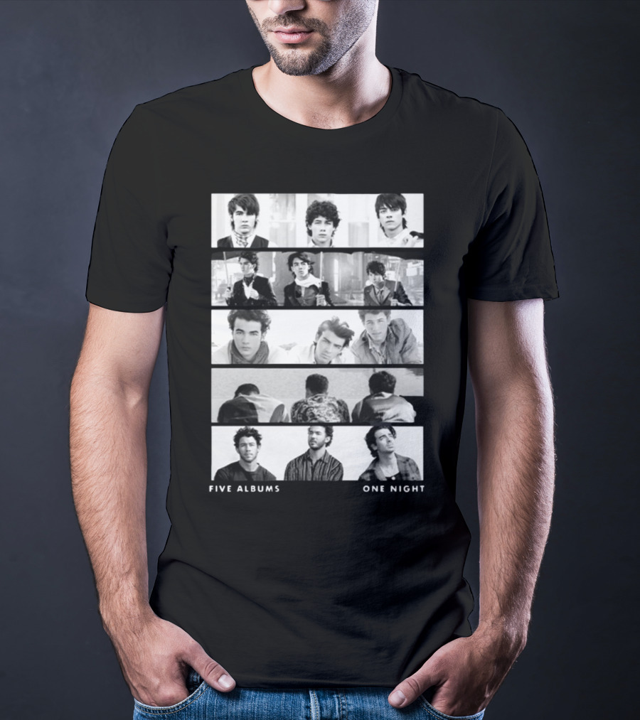 Jonas Brothers Five Albums One Night The Tracklist T-Shirt