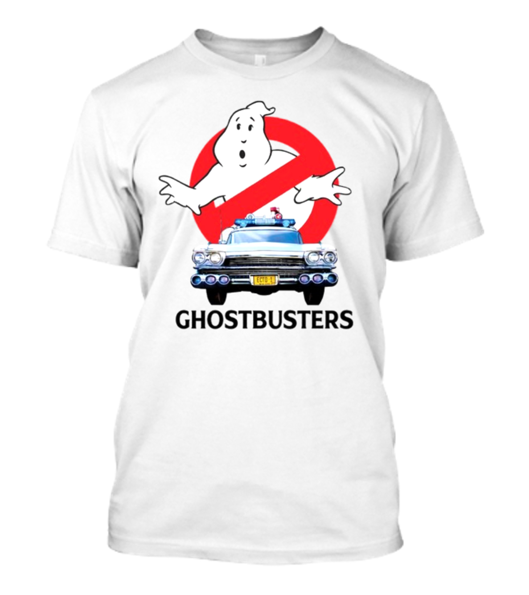 Ghostbusters No Ghost Logo Ecto-1 Car T-Shirt