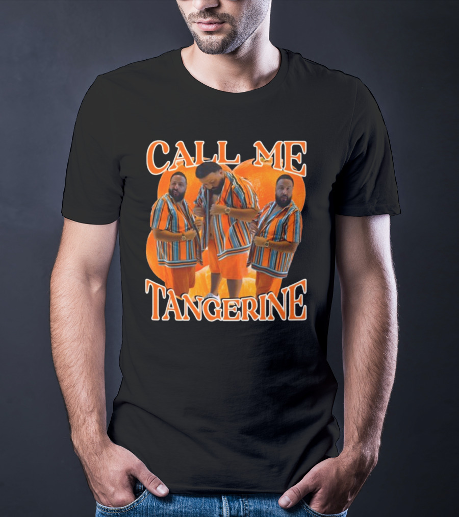 CALL ME TANGERINE DJ KHALED STRIPED T-Shirt