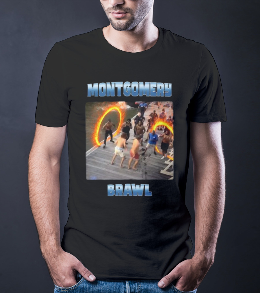 Montgomery Brawl Avenger Memeabletees Dock Fight Rings T-Shirt