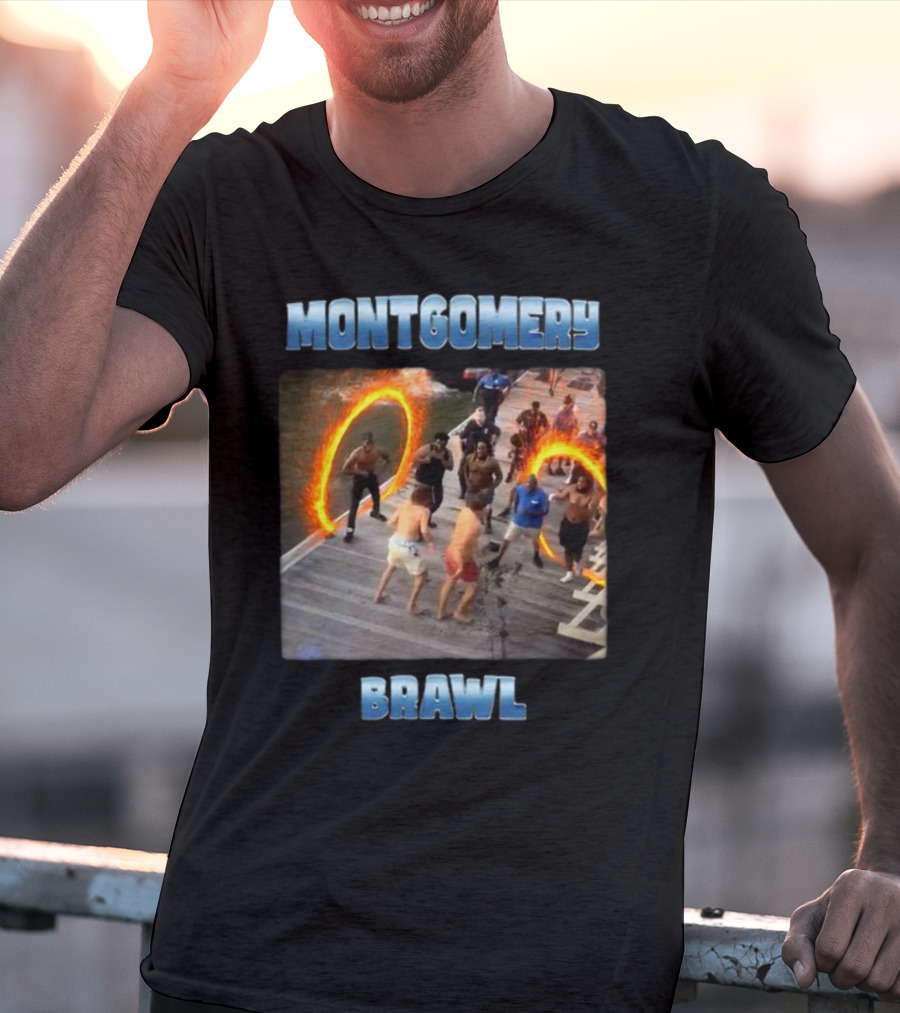 Montgomery Brawl Avenger Memeabletees Dock Fight Rings T-Shirt