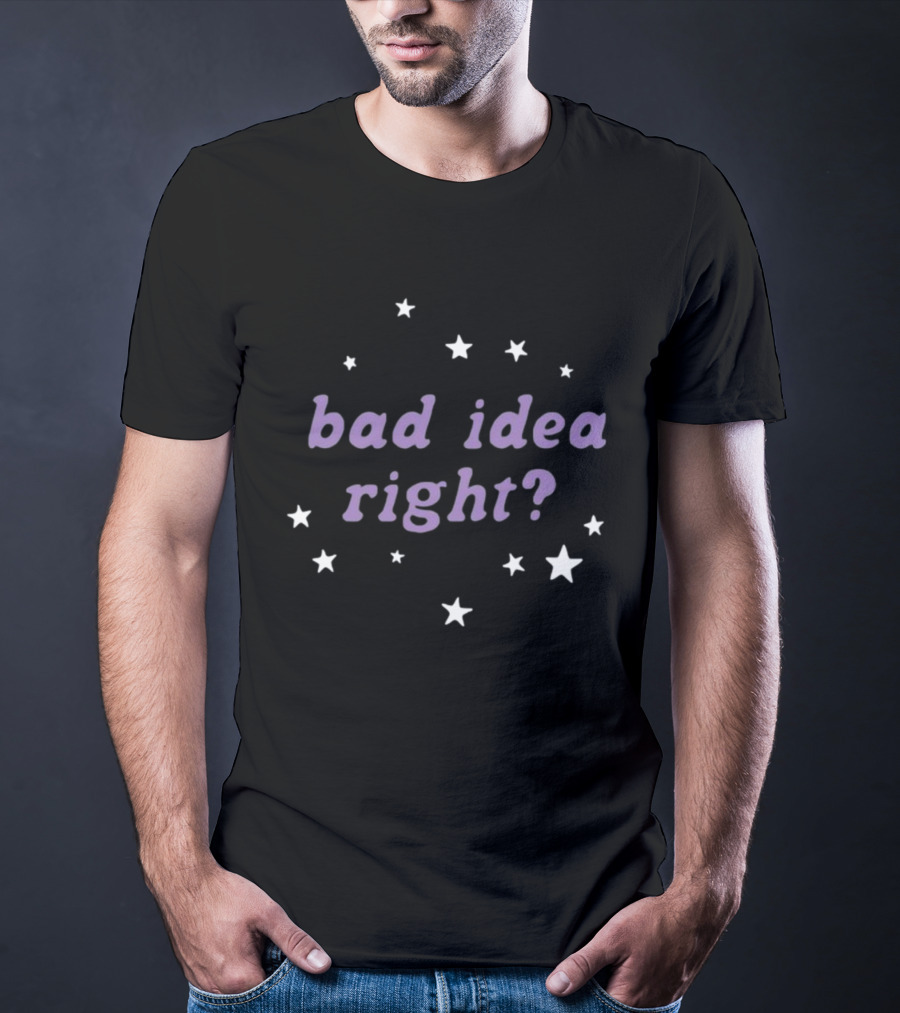 Bad Idea Right Stars Theme Olivia Rodrigo T-Shirt