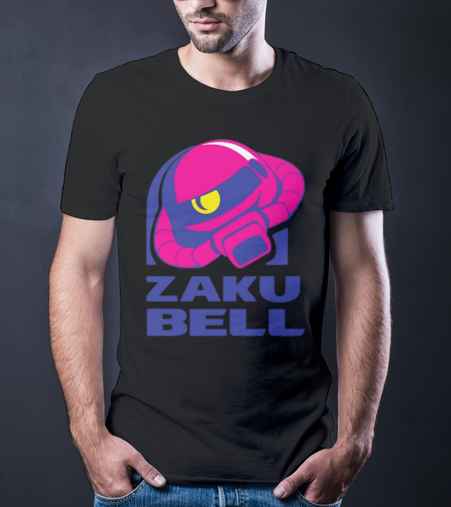 Zaku Bell Mecha Fusion Pink And Blue Helmet T-Shirt