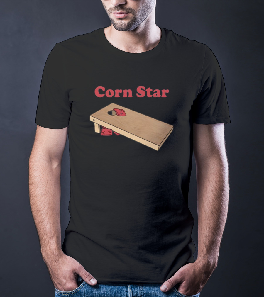 Corn Star Bean Bag Toss Cornhole Game T-Shirt