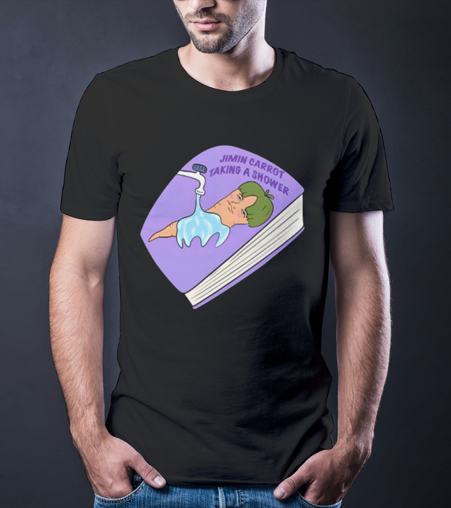 Jimin Carrot Taking A Shower Book T-Shirt
