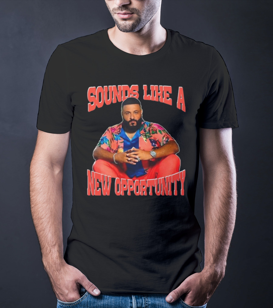 SOUNDS LIKE A NEW OPPORTUNITY DJ KHALED SEATED IN VIBRANT FLORAL T-Shirt