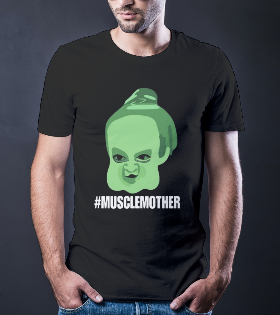 MUSCLEMOTHER Green Head Character T-Shirt