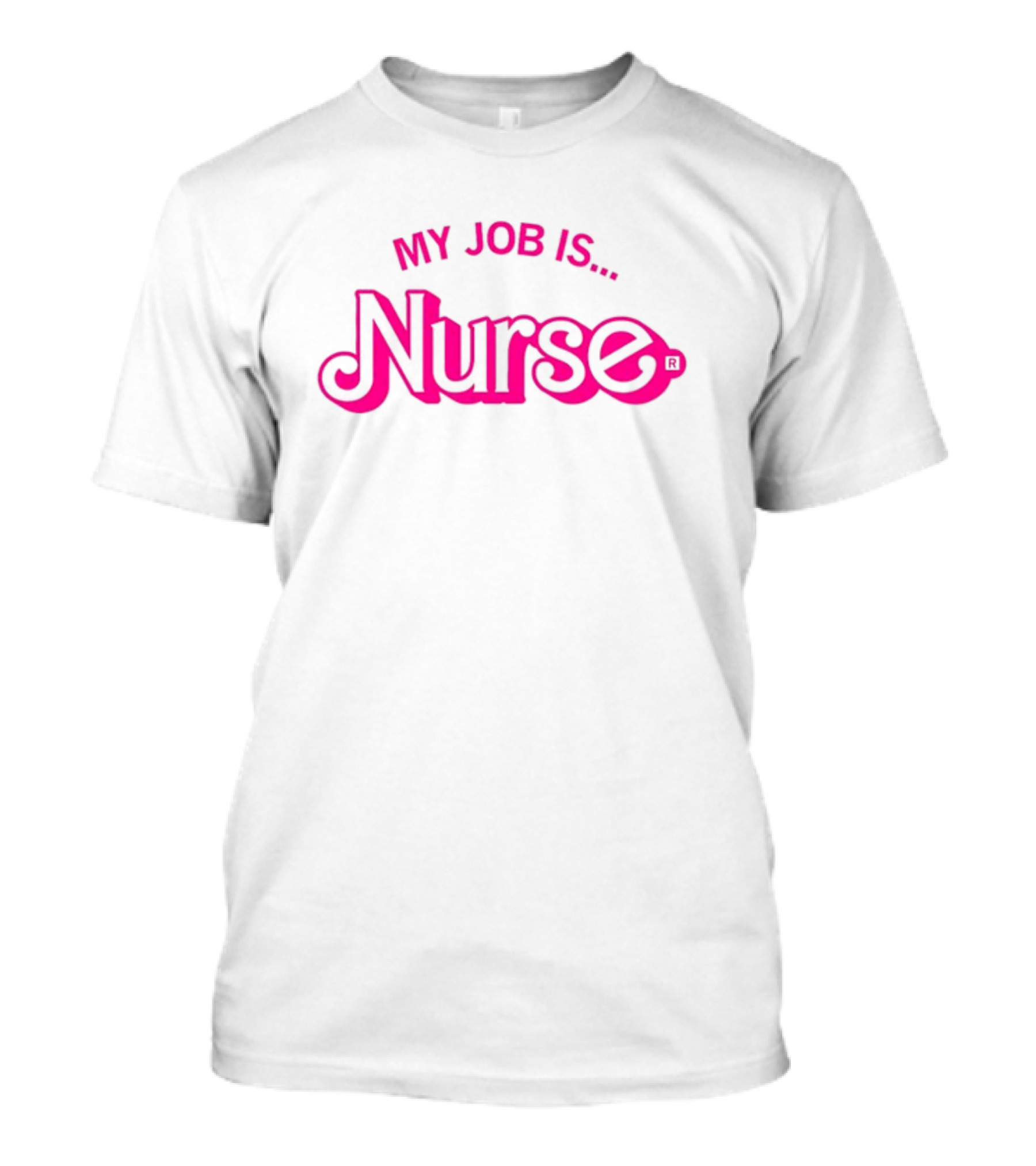 Raygun My Job Is Nurse Retro Style T-Shirt