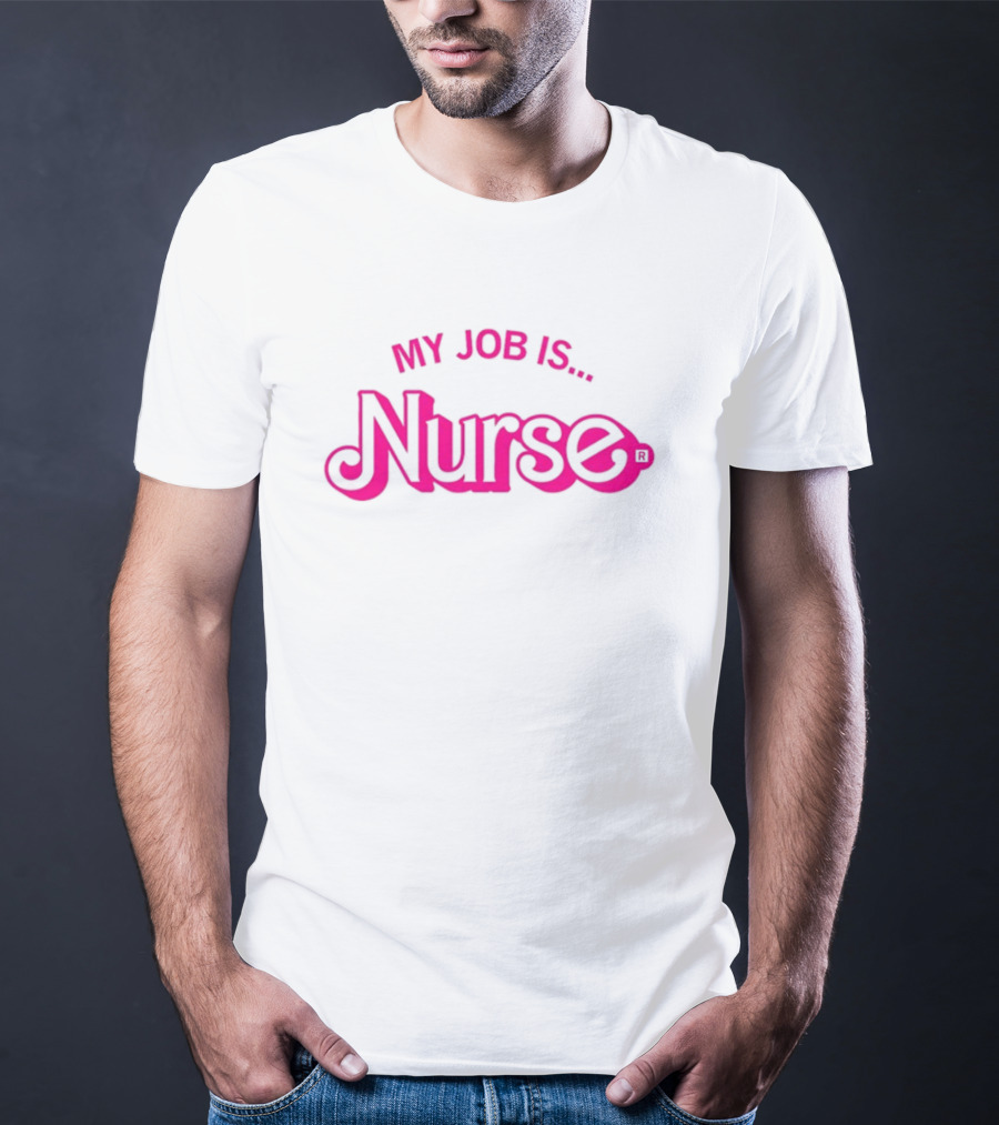 Raygun My Job Is Nurse Retro Style T-Shirt