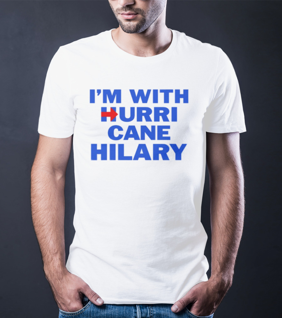 I'm With Hurricane Hilary Arrow Icon T-Shirt