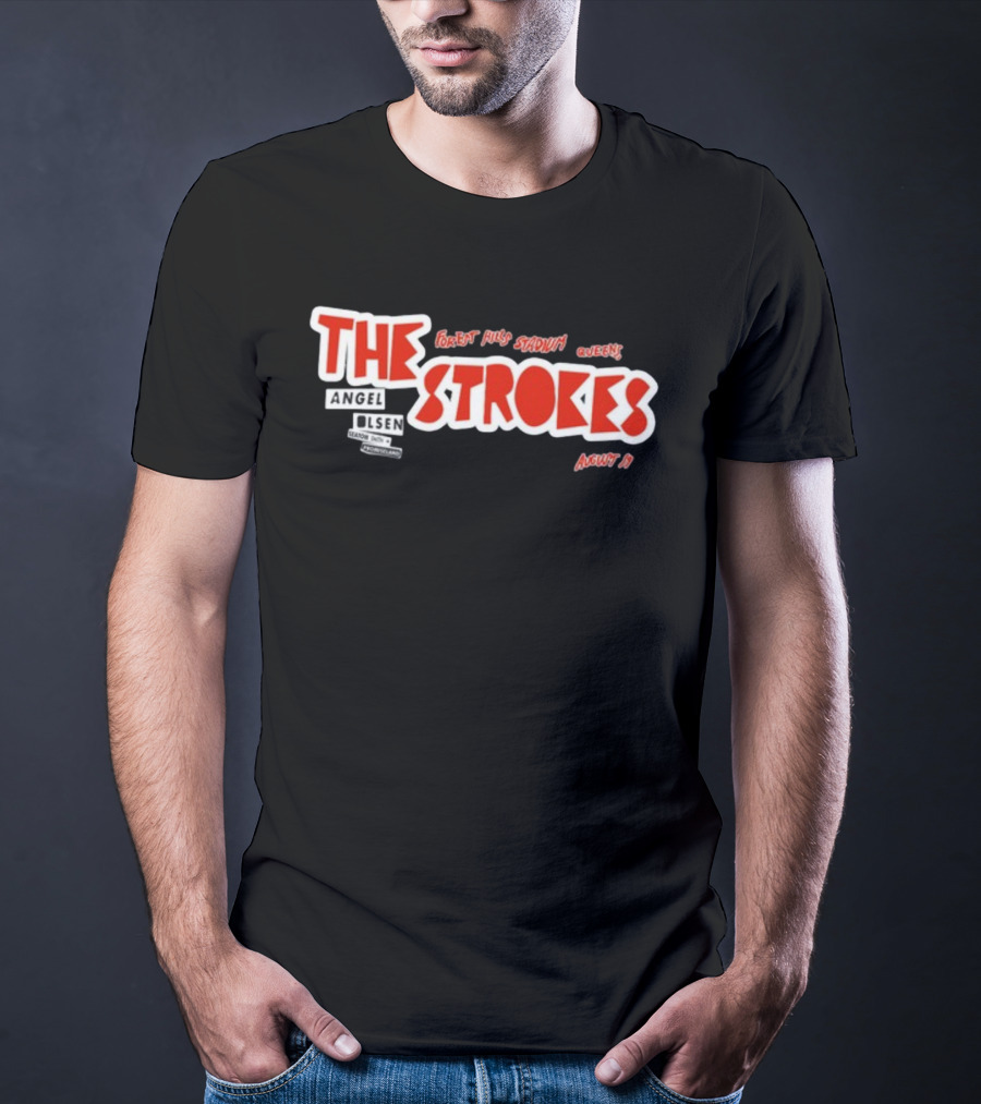 The Strokes Forest Hills Stadium Queens August 19 Angel Olsen T-Shirt