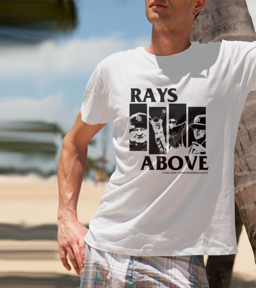 Rays Above Tampa Bay Baseball TB Logo Players T-Shirt