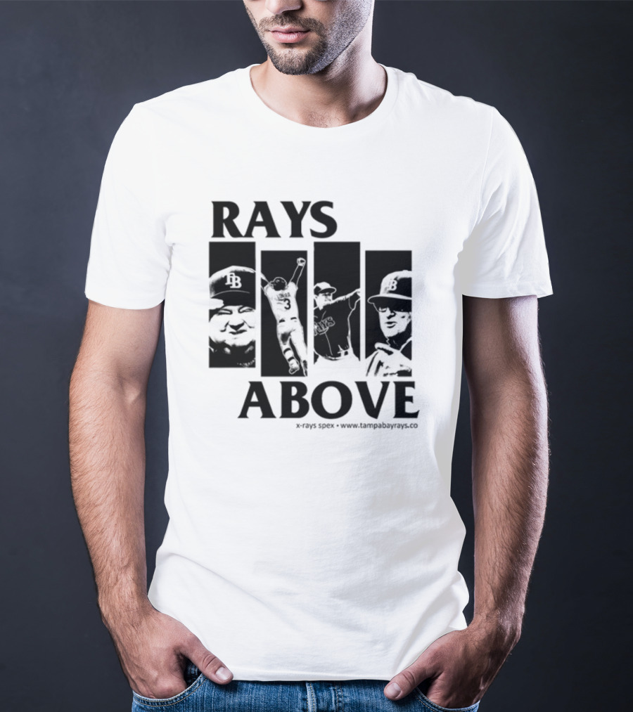 Rays Above Tampa Bay Baseball TB Logo Players T-Shirt