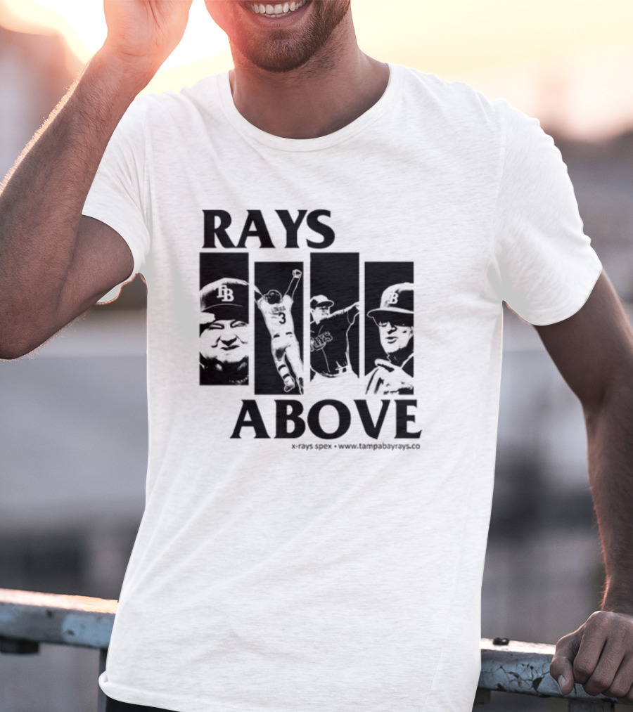 Rays Above Tampa Bay Baseball TB Logo Players T-Shirt