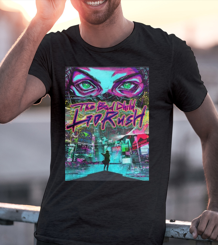 The Bad Child Lio Rush Cyber Punk Tokyo Neon Streetscape T-Shirt