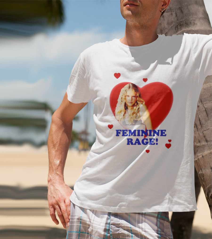 Feminine Rage Heart T-Shirt