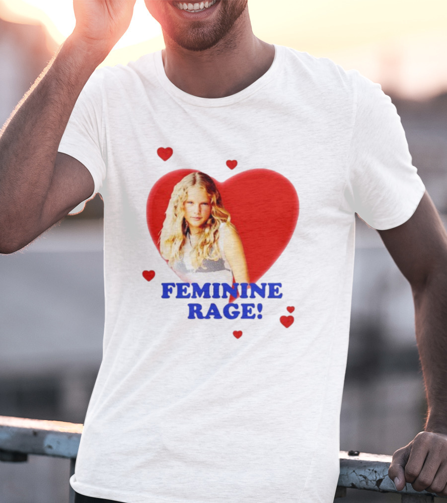 Feminine Rage Heart T-Shirt