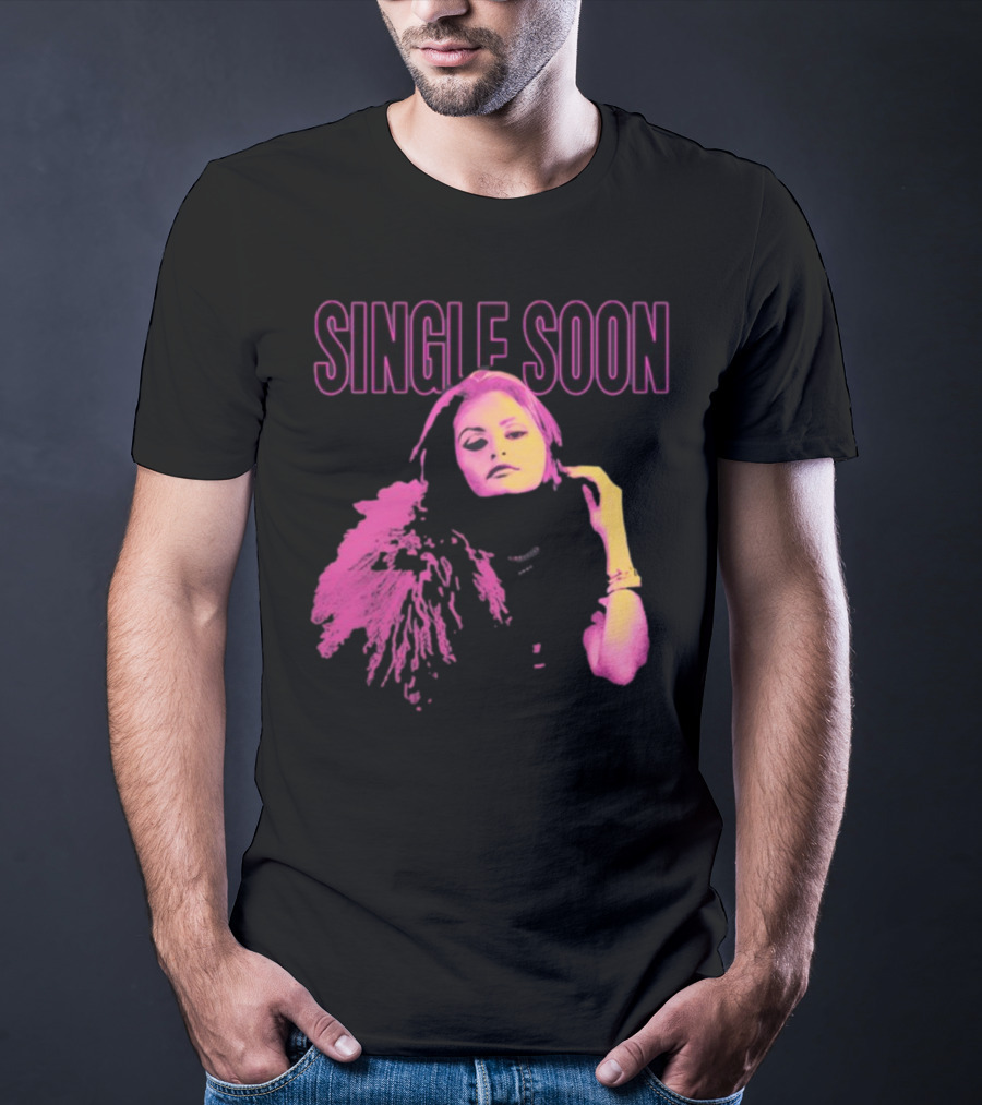 SINGLE SOON Fashion Icon Pink And Yellow T-Shirt
