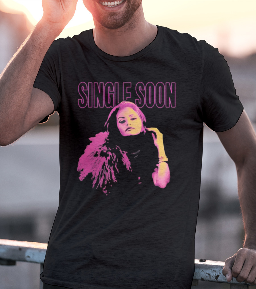 SINGLE SOON Fashion Icon Pink And Yellow T-Shirt