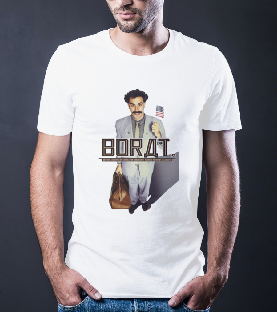 Borat Cultural Learnings Of America For Make Benefit Glorious Nation Of Kazakhstan Flag Suitcase T-Shirt