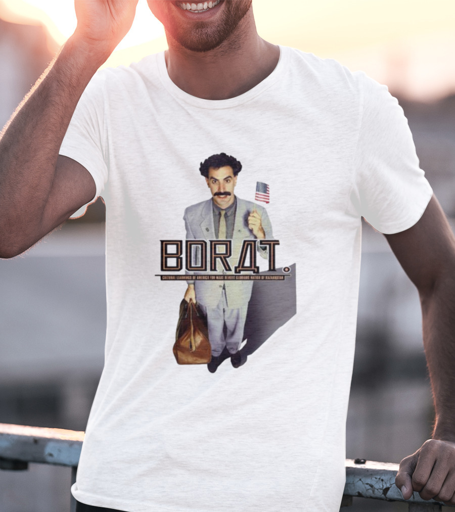 Borat Cultural Learnings Of America For Make Benefit Glorious Nation Of Kazakhstan Flag Suitcase T-Shirt