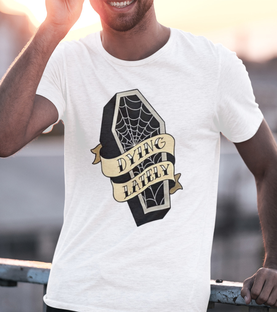 Iamjakehill Coffin Dying Lately Spiderweb T-Shirt