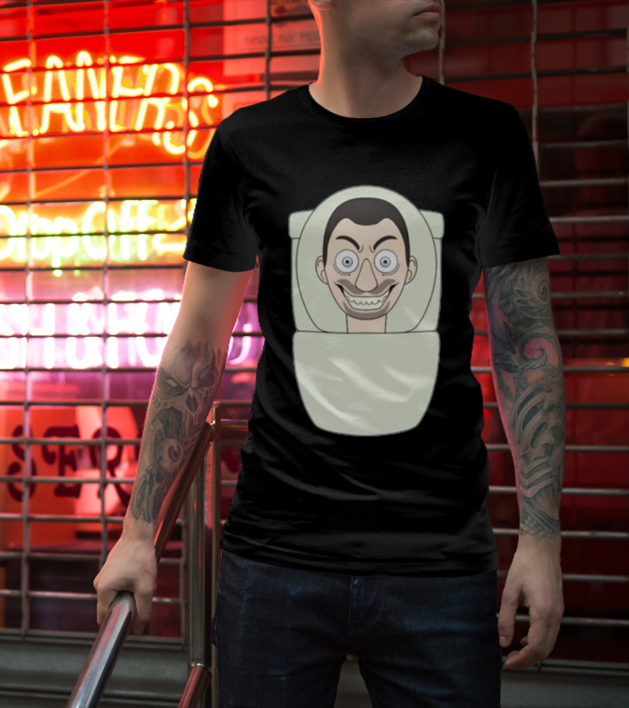 Skibidi Toilet Youtooz New Creepy Toilet Head Meme T-Shirt