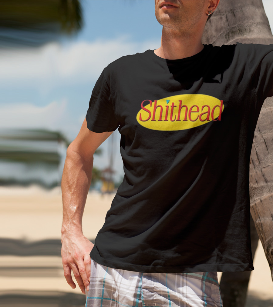 Shithead Yellow Oval T-Shirt