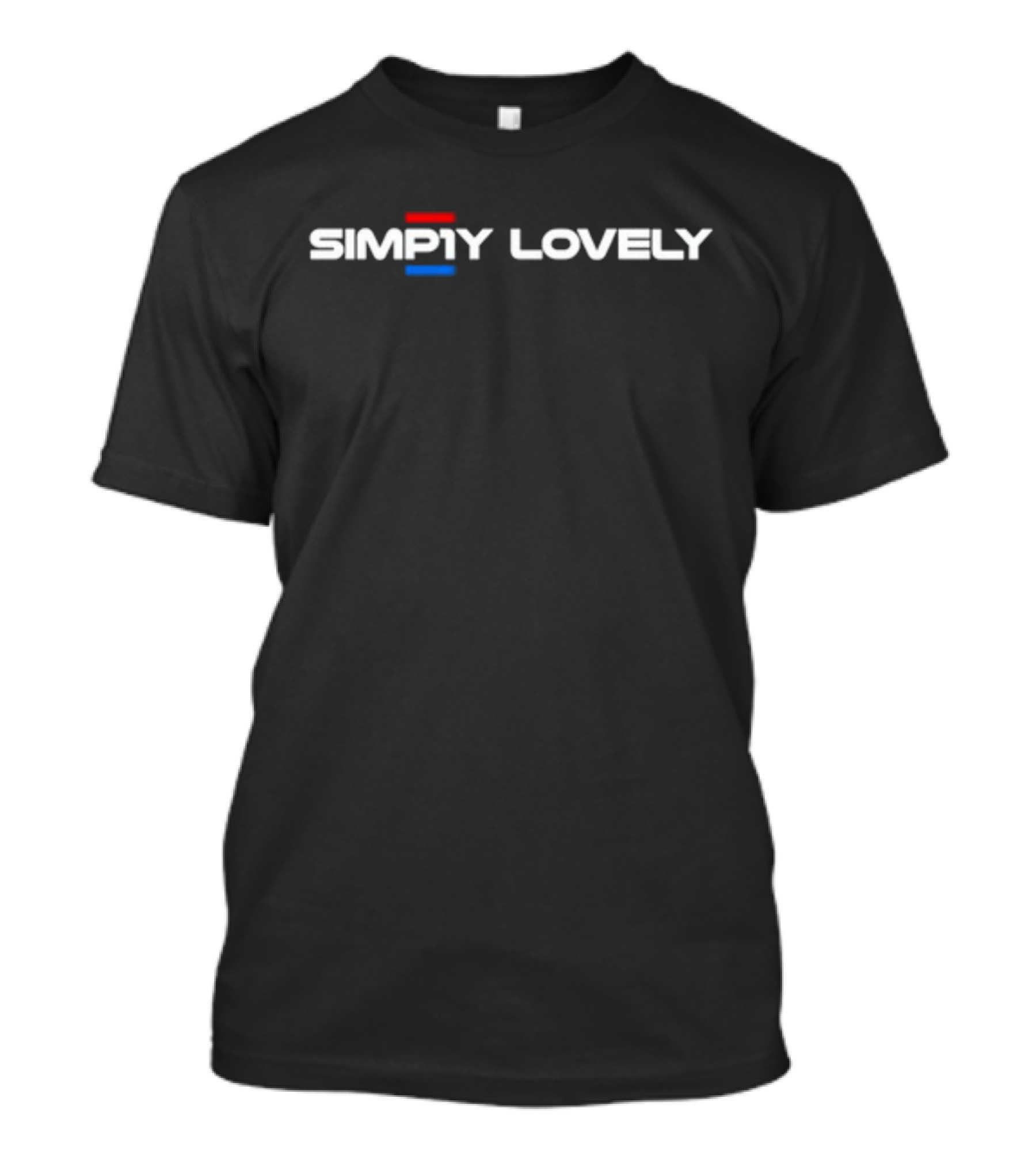 Simp1y Lovely Unleashthemax Red And Blue Text T-Shirt