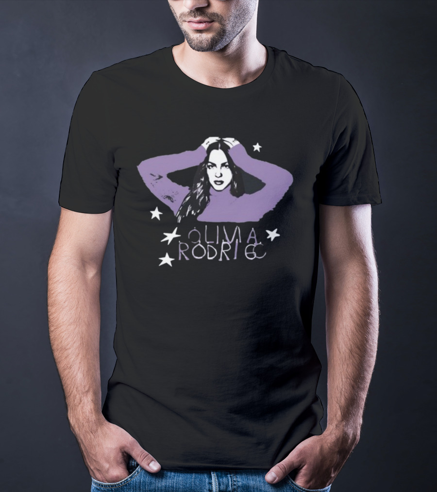 Concertleaks Olivia Rodrigo New Star Portrait Purple T-Shirt