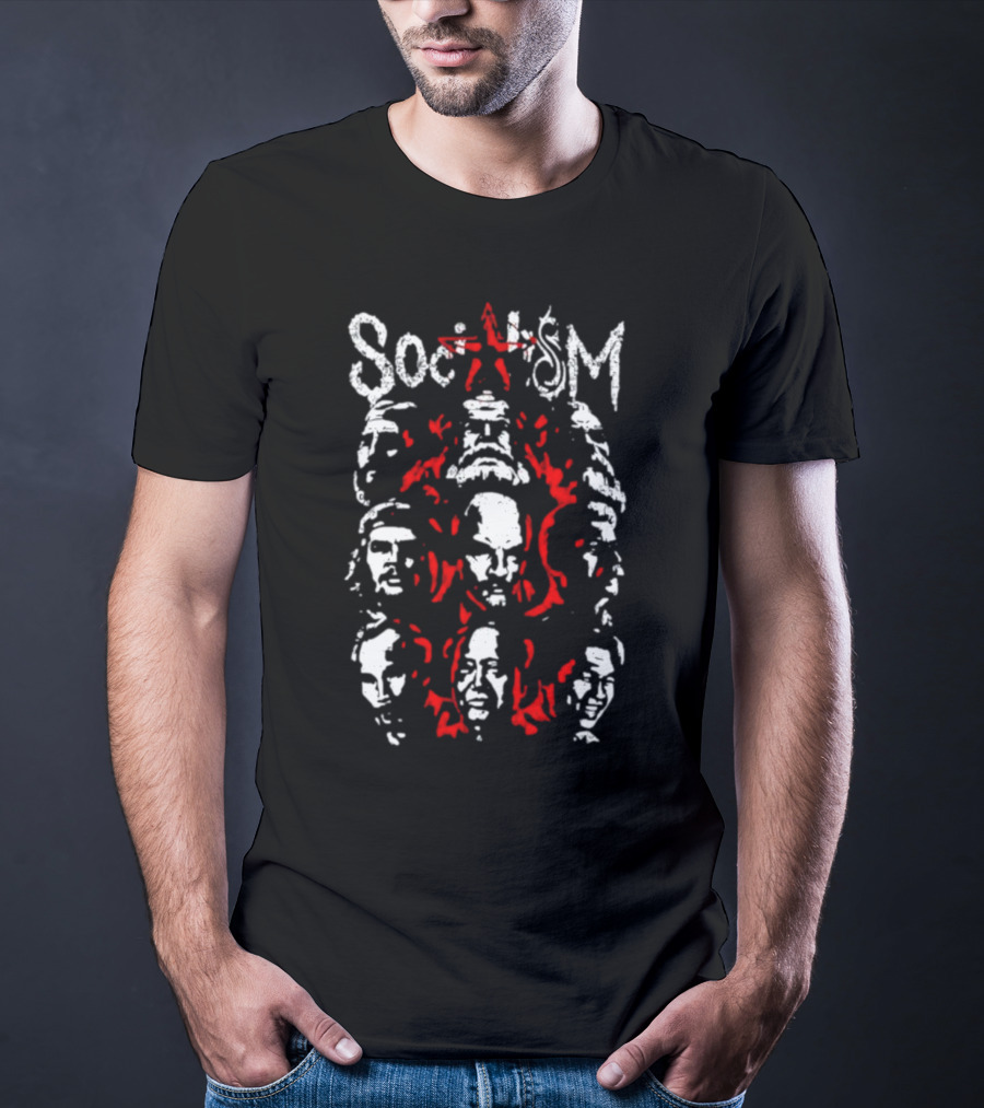 Doomer Socialism Portrait Of Iconic Historical Figures With Star T-Shirt